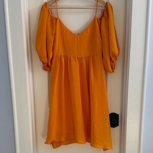 Anthropologie “Moulinette Soeurs” Brand Carina Dress in Mango Yellow